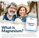 Magnesium Citrate 700mg - 180 Vegan Tablets - 6 Month Supply - 200mg of Elemental Magnesium Tablets - Made in the UK - Nu U Nutrition