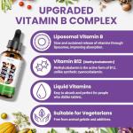 Liposomal Vitamin B Complex Liquid - High Strength B-Vitamin Complex Drops, Supports Immune System and Energy Levels, 60ml (Pack of 1)