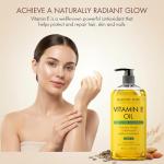 MAJESTIC PURE Vitamin E Oil - 236 ml - 100% pure & cold-pressed, 20,000 IU, Non-GMO, Skin, Scar, Face, Hair & Body Care Oil