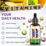 Liposomal Vitamin B Complex Liquid - High Strength B-Vitamin Complex Drops, Supports Immune System and Energy Levels, 60ml (Pack of 1)