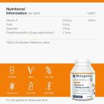 Metagenics Vitamin-C + Bioflavonoids - Support Immune Function - with Rutin, Quercetin and Grape Seed Extract - 100 Capsules