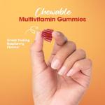 Multivitamin Gummies 120 | 4 Months Supply| One a Day | Raspberry Flavour Gummies for Adults with 11 Vitamins and Minerals| The Highest Strenght Supplement| Vitamins A, B, C, D E