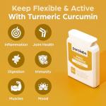 Purolabs Turmeric and Black Pepper Capsules (High Strength) - 95% Curcumin Extract Tablets with Ginger for Men & Women | 60 Vegan Capsules | Made in The UK