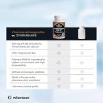 Premium Ashwagandha KSM-66® 9000 mg (15:1), Organic Root Extract with 5% Withanolides, High Potency, Only 1 Capsule Daily, Vegan, No Additives