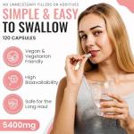 Milk Thistle High‑Strength 5400mg Tablets | 25:1 Seed Extract with 216mg Silymarin | 120 Vegan Tablets, UK Made & Lab Tested | Clean, Vegan Formula | Quality Silymarin Extract