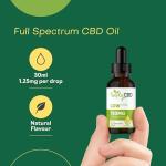 Simply CBD Oil Green Drops - 2.5% Strength - Natural Flavour - 30ml