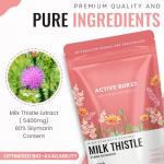 Milk Thistle High‑Strength 5400mg Tablets | 25:1 Seed Extract with 216mg Silymarin | 120 Vegan Tablets, UK Made & Lab Tested | Clean, Vegan Formula | Quality Silymarin Extract