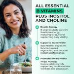 Vitamin B Complex High Strength | 90 Capsules - 90 Day Supply | All 9 B Vitamins B1-B2-B3-B5-B6-B7-B9-B10-B12, Inositol and Choline | Completely Clean - No Fillers | Love Life Supplements