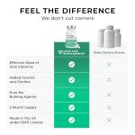 Vitamin B Complex High Strength | 90 Capsules - 90 Day Supply | All 9 B Vitamins B1-B2-B3-B5-B6-B7-B9-B10-B12, Inositol and Choline | Completely Clean - No Fillers | Love Life Supplements