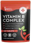 Vitamin B Complex 120 Vegan Tablets – Full Spectrum of B1, B2, B3, B5, B6, B12, Biotin & Folic Acid – Energy, Tiredness & Fatigue Support – UK Made Supplement GMP Certified