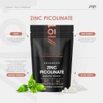 Zinc Picolinate 25mg – 90 Vegan Capsules (3 Months Supply) – 250% Daily NRV - Elemental Zinc Picolinate – Resealable and Recyclable Pouch by Alpha01