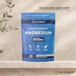 Magnesium 600mg of Elemental | High Strength Magnesium Oxide Tablets | Muscle, Bone & Energy Support | 90 Vegan Tablets | by Horbaach