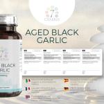 7C Aged Black Garlic Capsules | 180 Black Odourless Garlic Capsules High Strength - 10,000mg Galric-Extract per Capsule | Non-GMO, Gluten & Allergen Free | Manufactured in The UK