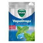 VICKS VapoDrops Menthol, Classic Sugar Free Vegan Lozenges With Menthol, Pack 72g