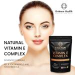 Vitamin E Complex Capsules | Full Spectrum with 8 Tocopherols & Tocotrienols | 255mg Vitamin E | Antioxidant Support | 60 Vegan Capsules | Non-GMO | Gluten-Free Vitamin E Supplement