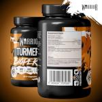 Warrior Turmeric Curcumin with Bioperine, 510mg – Turmeric and Black Pepper Capsules for Joint Health, Blood Sugar Balance, and Inflammation Relief – Immune System Booster Supplement – 60 Tablets