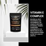 Vitamin E Complex Capsules | Full Spectrum with 8 Tocopherols & Tocotrienols | 255mg Vitamin E | Antioxidant Support | 60 Vegan Capsules | Non-GMO | Gluten-Free Vitamin E Supplement