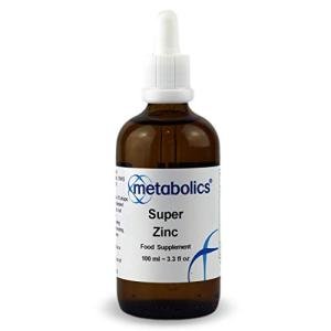 Metabolics Super Zinc Liquid 8mg Sulfate & Chloride Form 80% NRV — UK Made GMP Certified — Contributes to Normal Immune Function — Vegan Drops — 100ml Bottle — 4 Month Supply