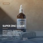 Metabolics Super Zinc Liquid 8mg Sulfate & Chloride Form 80% NRV — UK Made GMP Certified — Contributes to Normal Immune Function — Vegan Drops — 100ml Bottle — 4 Month Supply