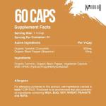 Warrior Turmeric Curcumin with Bioperine, 510mg – Turmeric and Black Pepper Capsules for Joint Health, Blood Sugar Balance, and Inflammation Relief – Immune System Booster Supplement – 60 Tablets