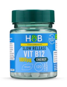 Holland & Barrett High Strength Slow Release Vitamin B12 1000ug - 120 Tablets