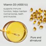 Vitamin D3 4000 IU - Vitamin D Tablets High Strength - 180 Softgel Capsules - VIT D Supplement for Strong Bones, Muscles, Teeth, Immune System - High Absorption Cholecalciferol D3 Vitamins 4000IU
