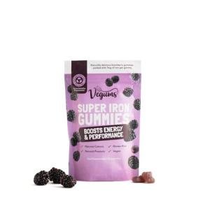 Vegums Super Iron Gummies - Family-Friendly Iron Supplement for All Ages - 30 Servings - BlackBerry Flavour - Vegan & Easy-to-Take - Supports Energy, Immunity & Red Blood Cell Health