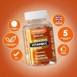 Vitamin C 80mg Gummy | Orange Flavour | 60 Vegan Gummies | Immune, Energy & Collagen Formation Support by NUTRIGUMS®