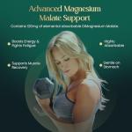 MagFit Magnesium Supplement with CoQ10, L-Carnitine for Energy Support, Heart Health, Blood Pressure Control and Muscle Recovery, Vegan Capsules, 60 Count, Made In UK