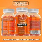 Vitamin C 80mg Gummy | Orange Flavour | 60 Vegan Gummies | Immune, Energy & Collagen Formation Support by NUTRIGUMS®