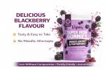 Vegums Super Iron Gummies - Family-Friendly Iron Supplement for All Ages - 30 Servings - BlackBerry Flavour - Vegan & Easy-to-Take - Supports Energy, Immunity & Red Blood Cell Health