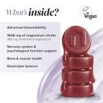 Magnesium Gummies - High Strength 1636 mg of Citrate Offering 180mg of Elemental Mg - Magnesium Supplements - Alternative to Tablets, Spray & Oil - Vegan - 60 Gummies - Novomins