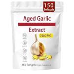 Aged Garlic Extract, 7500mg Odorless (150Pcs/Pack),Natural Black Garlic Extract, Month Natural Black Garlic Extract,for Men and Women
