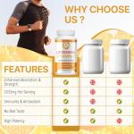 Liposomal Vitamin C 2200mg, Max Absorption, High Strength, Antioxidant, No additives, Non-GMO - 60 Capsules