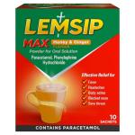 Lemsip Max Honey & Ginger Sachets, Pack of 10