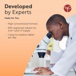 Nutravita Vitamin B Complex High Strength with Vitamin D + Vitamin C 500 Tablets for +1 Year of Supply, Energy-Yielding Metabolism - Reduction of Tiredness & Fatigue (EFSA) Made in the UK