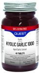 Quest - 45x Kyolic Garlic Tablets. High Strength 1000mg Odourless Aged Garlic Extract for Heart, Immune, Digestive & Cognitive Health. Daily Dietary Supplement. Vegan & Gluten-Free (Pack of 3)