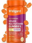 Vegan Multivitamin Gummies by Wellgard - Chewable Multivitamins Adults, 60 Vitamin Gummies, Orange Flavour (Adult Gummies)