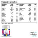 A-Z Multivitamin and Minerals Tablets, Vitamins for Men's and Women's, 23 High Strength Vitamins and Minerals Including Iron, Zinc Vitamin C and More (90)