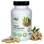 Your Organic Health - Organic Ashwagandha KSM-66-6000mg High Strength Potent 12:1 Extract - 60 Capsules: 2-Month Supply - with Black Pepper - Stress Relief Supplement - Soil Association Certified
