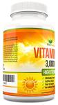 Vitamin D 3,000 IU, High Strength Vitamin D3 Supplement, 365 Easy to Swallow Softgels - Full Year Supply