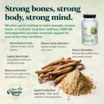 Your Organic Health - Organic Ashwagandha KSM-66-6000mg High Strength Potent 12:1 Extract - 60 Capsules: 2-Month Supply - with Black Pepper - Stress Relief Supplement - Soil Association Certified