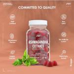 Ashwagandha Extract Gummies 6000mg with Vitamin D - High Strength Ashwagandha 20:1 Extract Supplement – 60 Count - (1 Month Supply) by Alpha01