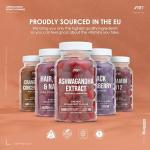 Ashwagandha Extract Gummies 6000mg with Vitamin D - High Strength Ashwagandha 20:1 Extract Supplement – 60 Count - (1 Month Supply) by Alpha01