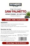 Pure Saw+ Extract Powder 45% Fatty Acid | 100g | Fast Absorption | Vegan | 200 Servings – No Fillers or Binder | Easy to Mix and Drink by EG PHARMERS UK