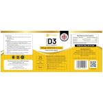 Vitamin D3 4000 IU High Strength I 425 Vegetarian Tablets (14 Months Supply) I Easy Swallow Vitamin D3 Supplement for Immune Support, Calcium Boost, Bone & Muscle I Vitamin D Made in the UK by Prowise