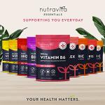 Nutravita Vitamin B6 100mg - 120 Vitamin B6 High Strength Vegan Tablets – B6 Vitamins to Support Normal Function of the Immune and Nervous System - Contributes to Reduction of Tiredness and Fatigue