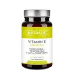 Vitamin E - Tocotrienols and Tocopherols - Women and Men - 60 Softgels Complex Nutralie