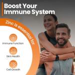 Red Label Health Zinc Citrate High Strength 50mg Easy-to-Swallow 30 Vegan Tablets 1 Month Supply High Absorption Supplements for Men & Women Immune System, Fertility, Bones, Vision, Skin, and Nail