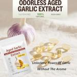 Aged Garlic Extract - Odorless Organic Garlic Extract, 300pcs 7500mg